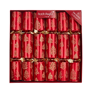 Robin Reed 12" Tree Flakes Christmas Crackers  - Pack of 12