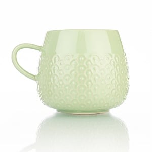 Siip Embossed Round Mug Sage (400ml)