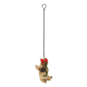 Vivid Arts Christmas French Bulldog Puppy Hanging Decoration