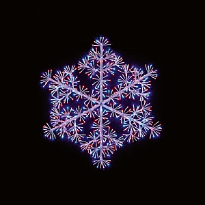 Premier 90cm Rainbow Snowflake Starburst