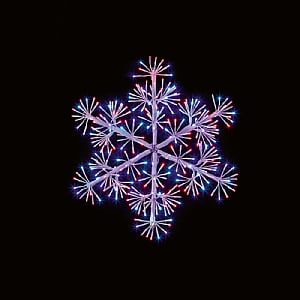 Premier 60cm Rainbow Snowflake Starburst