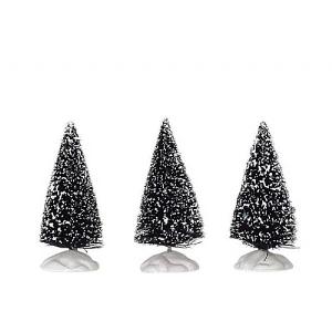 Lemax Bristle Tree Set of 3 Mini