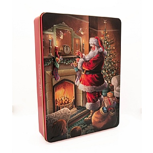 Grandma Wilds Santa By The Fire Biscuit Tin 400g