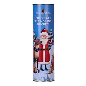 Grandma Wilds Giant Santa & Reindeer Biscuit Tube 200g