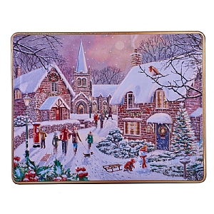 Grandma Wilds Giant Winter Village Biscuit Tin 800g