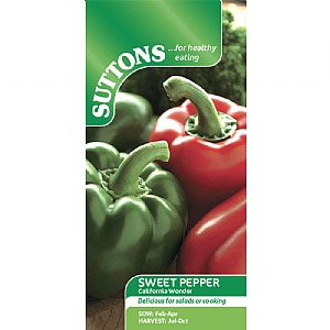 Suttons Sweet Pepper California Wonder Seeds