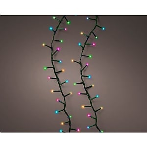 Lumineo Multicoloured Compact Twinkle Lights 1500 LEDs (Green Cable)