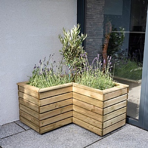 Forest Linear Corner Planter (44cm x 80cm x 80cm)