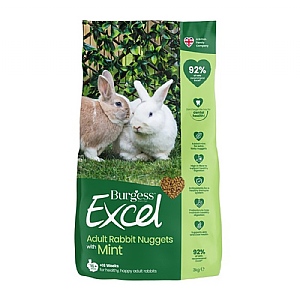 Burgess Excel Nuggets With Mint for Adult Rabbits (3kg)