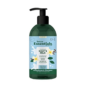 TropiClean Essentials Goats Milk Shampoo for Dogs Puppies and Cats (473ml)