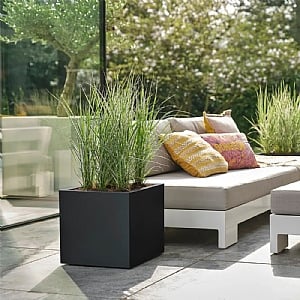 Elho Vivo Next Square Planter 30cm Living Black