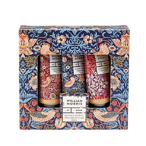 William Morris Strawberry Thief Patchouli & Red Berry Hand Creams Set (3 x 30ml)