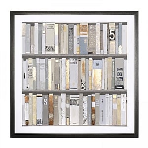 "The Library" Framed Wall Art 90 x 90cm