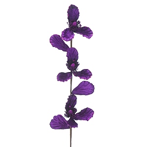 Festive Purple Leaf Stem 68cm