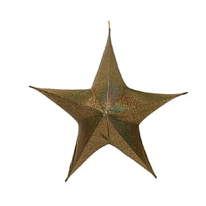 Decoris Gold Metallic Star 28cm