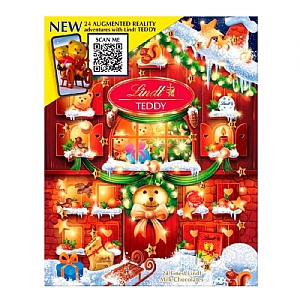 Lindt Teddy Augmented Reality Advent Calendar 250g