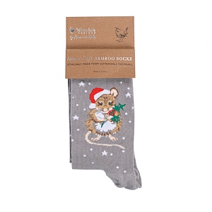 Wrendale Christmouse Bamboo Christmas Socks