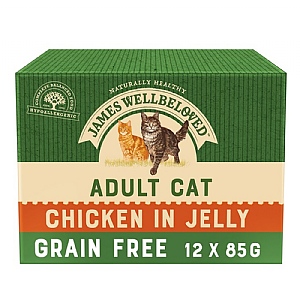 Wellbeloved Cat Adult Cat Food Pouch Grain Free - Chicken (85g) - Pack of 12