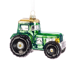 Floralsilk Glass Tractor Hanger 8cm