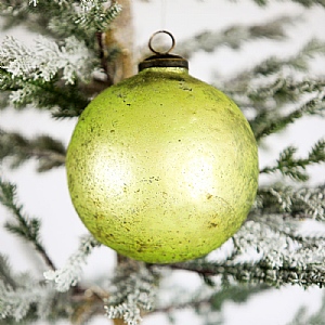 Green Glass Bauble (15cm)