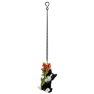 Vivid Arts Black & White Kitten Hanging Tree Decoration