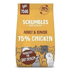 Scrumbles Dry Adult Cat Food - Chicken (750g)