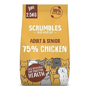 Scrumbles Dry Adult Cat Food - Chicken (2.5kg)