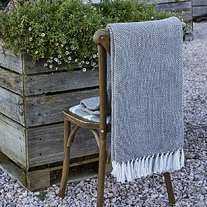 Weaver Green Diamond Blanket - Slate