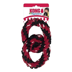 KONG Signature Rope Double Ring Tug Dog Toy