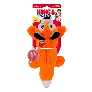 KONG Cozie Pocketz Fox Soft Dog Toy - Medium