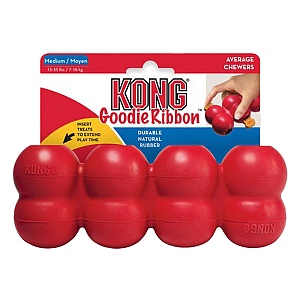 KONG Goodie Ribbon Dog Treat Dispenser - Medium