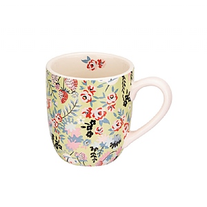 Cath Kidston Painted Table Ditsy Floral Breakfast Mug Green