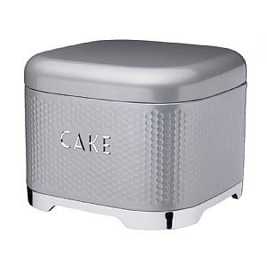 KitchenCraft Lovello Textured Steel Cake Tin - Shadow Grey