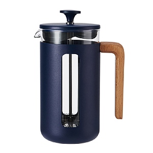 La Cafetiere Pisa Stainless Steel 8 Cup Cafetiere - Navy