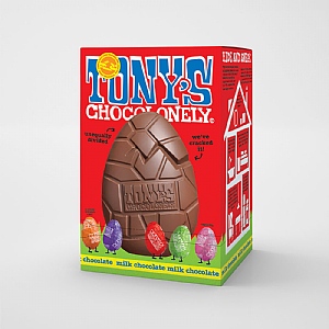 Tony's Chocolonely Milk Chocolate Egg 242g