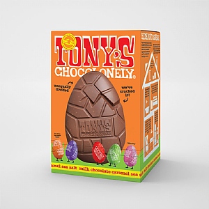 Tony's Chocolonely Salted Caramel Egg 242g