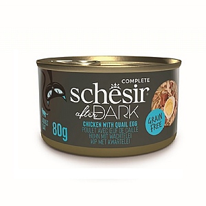 Schesir After Dark Wholefood Adult Cat Food - Chicken & Egg (80g)