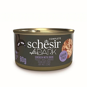 Schesir After Dark Wholefood Adult Cat Food - Chicken & Duck (80g)