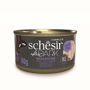 Schesir After Dark Pate Adult Cat Food - Chicken & Duck (80g)