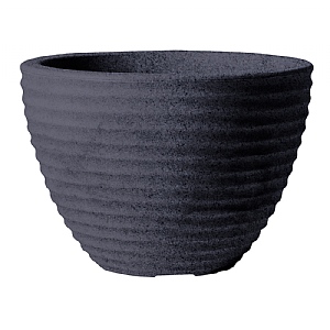 Stewart Garden 37cm Low Honey Pot Planter - Millstone Grey