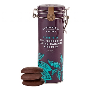 Cartwright & Butler Ultra Thick Milk Choc Salted Caramel Biscuit Tin (190g)