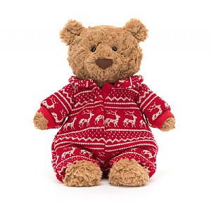 Jellycat Bartholomew Bear Winter Pyjamas