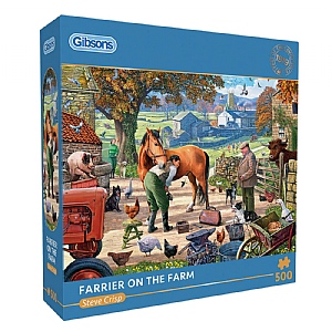 Gibsons Farrier on the Farm 500 Piece Jigsaw Puzzle