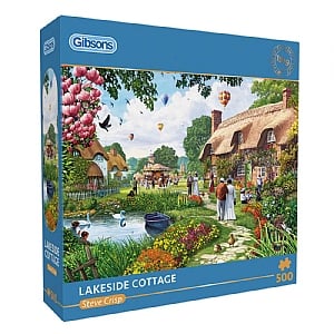 Gibsons Lakeside Cottage 500 Piece Jigsaw Puzzle