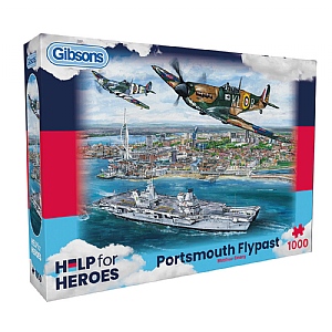 Gibsons Portsmouth Flypast 1000 Piece Jigsaw Puzzle