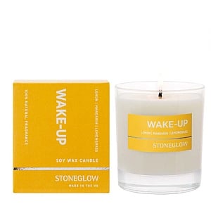 Stoneglow Wellbeing Wake Up Scented Candle Boxed Tumbler Candle