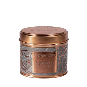 Stoneglow Luna Sandalwood & Patchouli Candle Tin