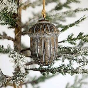 Rustic Acorn Hanging Decoration (12cm)