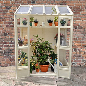 Forest Victorian Tall Wall Greenhouse with Auto Vent (198cm x 147cm x 74cm)