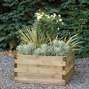 Forest Caledonian Square Raised Bed with Base (90cm x 90cm)